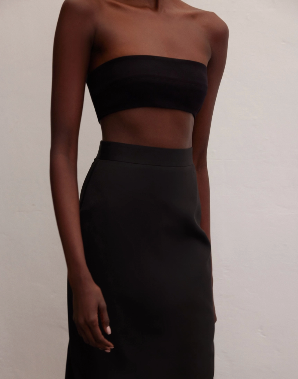 Esvet Strapless Crop Top